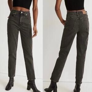 Madewell Sz 27 Tall The Perfect Vintage Jean Grey Lunar Wash Mom Jeans Casual